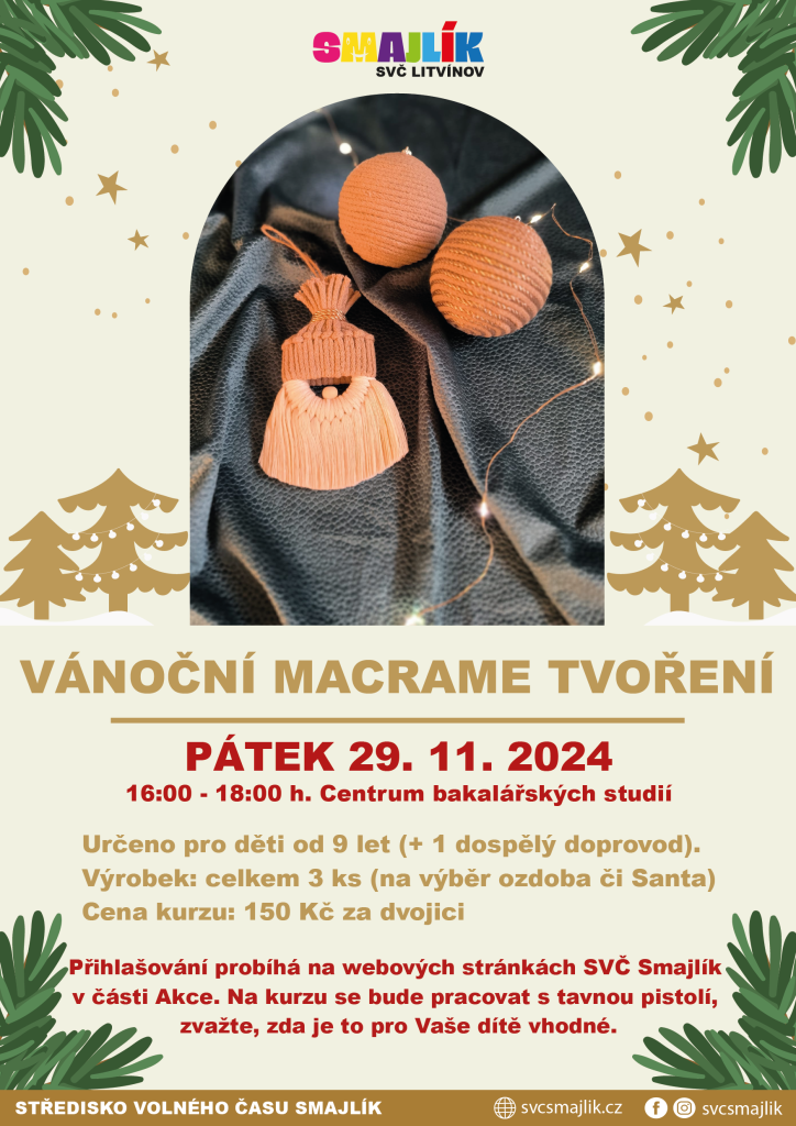 Vánoční macrame tvoření