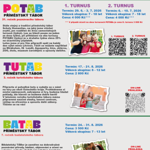 Přehled táborů 2026